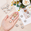 20Pcs 2 Style ABS Plastic Imitation Pearl Shank Buttons BUTT-DC0001-06P-3