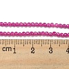 Lab Grown Red Corundum Beads Strands G-L591-A01-01-1-4