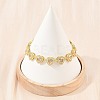 Brass Pave Cubic Zirconia Heart Tennis Bracelets for Women KK-CBA68DA-09G-02-1