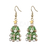 Glass Dangle Earrings EJEW-TA00441-1