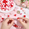 136Pcs Silicone Beads SIL-PA0001-52-3