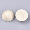 Unfinished Natural Wood Cabochons X-WOOD-S052-01E-2