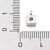 Rack Plating Brass Micro Pave Cubic Zirconia Pendants KK-P247-11P-3