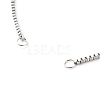316 Surgical Stainless Steel Box Chains Bracelet Making X-AJEW-JB01065-3