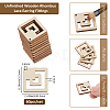 60Pcs Wood Pendants WOOD-FH0002-30A-2