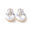 Brass Clear Cubic Zirconia Cabochons LS-STAS-M294-30D-1