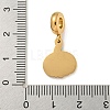 Ion Plating(IP) 304 Stainless Steel Red Enamel European Dangle Charms STAS-U005-38G-3