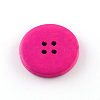 4-Hole Dyed Wood Buttons X-BUTT-R033-026-3