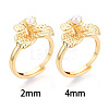 Flower Brass Cup Peg Ring Settings KK-N274-03G-4