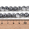 Transparent Baking Paint Glass Beads Strands DGLA-N009-8mm-09-5
