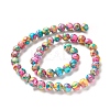 Assembled Natural & Dyed Magnesite Beads Strands G-L575-02L-B-2