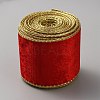 10 Yards Single Face Velvet Wired Ribbon SRIB-WH0011-133A-2
