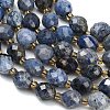 Natural Dumortierite Beads Strands GG-CBA4A3B-A07-3