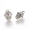Antique Silver Alloy Cake Pendants X-TIBEP-A113361-AS-LF-2