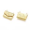 Brass Locket Pendants X-KK-G386-11G-2