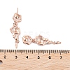 925 Sterling Silver Stud Earrings Findings EJEW-B038-05RG-3