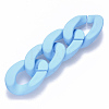 Opaque Spray Painted Acrylic Linking Rings OACR-S036-001B-I10-2