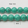 Synthetic Turquoise Beads Strands TURQ-H038-4mm-XXS11-2