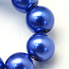 Baking Paint Pearlized Glass Pearl Round Bead Strands HY-Q003-6mm-28-3