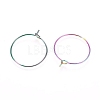 Ion Plating(IP) 316L Surgical Stainless Steel Hoop Earring Findings STAS-D164-05M-2