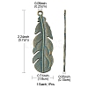 Tibetan Style Alloy Pendants PALLOY-YW0001-35-3