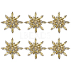 6Pcs Glass Cabochons GLAA-FG0001-32A-1
