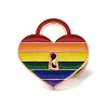 Pride Rainbow Theme Enamel Pins JEWB-G031-01K-1