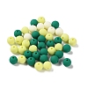 Rubberized Style Imitated Silicone Acrylic Beads MACR-D029-01I-1