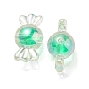 UV Plating Rainbow Iridescent Acrylic Beads PACR-E001-01C-2