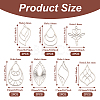  Jewelry 14Pcs 7 Style Stainless Steel Pendants STAS-PJ0001-46-3