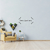 Rectangle with Word Home Sweet Home PVC Wall Stickers DIY-WH0228-121-3