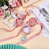 2Pcs Round Velvet Ring Boxes & Pendant Boxes Sets VBOX-CA0001-04B-5