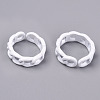 Spray Painted Alloy Cuff Rings X-RJEW-T011-29G-RS-2