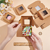 Kraft Paper Gift Box with Visible Window CON-WH0088-74A-3