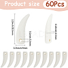60Pcs Opaque Acrylic Pendants OACR-SP0002-35-2