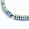 Electroplate Non-magnetic Synthetic Hematite Beads Strands G-L489-D06-2