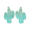 Spray Painted Alloy Charms PALLOY-P291-19M-04-3