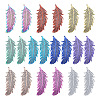 40Pcs 10 Colors 201 Stainless Steel Filigree Pendants STAS-TA0001-92-2