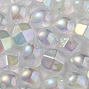 UV Plating Luminous Transparent Acrylic Beads OACR-P010-01A-2