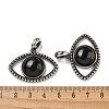 Natural Obsidian Pendants G-G147-07AS-02-3