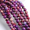 Dyed & Heated Natural Imperial Jasper Round Bead Strands G-M274-03-8mm-1