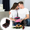 Wooden Jewelry Cufflinks Storage Magnetic Gift Case CON-WH0095-78B-7