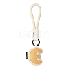 PU Leather Letter Pendant Decoration HJEW-YWC0002-001E-1