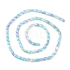 Gradient Color Electroplate Glass Bead Strands GLAA-E042-01A-2