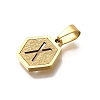 304 Stainless Steel Charms LS-STAS-H227-01G-X-2