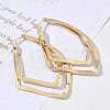 Brass Hoop Earrings for Women KK-CBA4112-08G-2