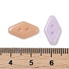 2-Hole Glass Buttons PORC-R010-08-3