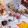 Butterfly Glass & Acrylic Wind Chimes HJEW-WH0042-89-3
