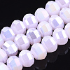 Electroplate Glass Beads Strands EGLA-S174-16B-1