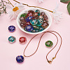 60Pcs 6 Colors Handmade Gold Sand Lampwork Beads LAMP-BT0001-01-5